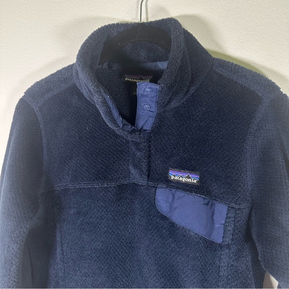 Patagonia Re-Tool Snap-T Better Fleece Pullover Sweater Navy Blue Size Small - Picture 3 of 10